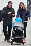 LONDON - UK *** PREMIUM EXCLUSIVE - MUST CALL FOR PRICING *** **Pictures Taken 2nd DEC 2016* British Actor Hugh Grant and Anna Eberstein are all smiles as they are pictured taking a stroll together with thier baby in Chelsea, West London.,Image: 307593396, License: Rights-managed, Restrictions: *** PREMIUM EXCLUSIVE - MUST CALL FOR PRICING *** - PLEASE CREDIT AS PER BYLINE *UK CLIENTS - PLEASE PIXELATE CHILDS FACE BEFORE PUBLICATION***UK CLIENTS MUST CALL PRIOR TO TV OR ONLINE USAGE PLEASE CALL 0208 344 2007, Model Release: no, Credit line: DE74 / Backgrid UK / Profimedia
