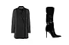 Vuneni oversized sako McQ Alexander McQueen (€387)/ čizme na stiletto potpeticu