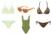 Bikini s prilagodljivim naramenicama H&M / jednodijelni kupaći kostim Hunza G / bikini leopard uzorka Calzedonia / sunčane naočale Mango
