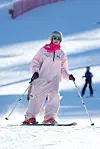 Heidi Klum ima prepoznatljivi ružičasti skijaški kombinezon