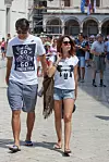 Vedran i Franka u šetnji Stradunom 2013. godine