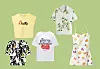 Pamučna majica s motivom limuna 37 € NEXT/ Majica 9,99 € BERSHKA/ Majica s motivom malina 9,99 € PULL&BEAR/ Lanena košulja 39,95 € ZARA/ Pamučna mini haljina 25,99 € BERSHKA