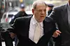 NEW YORK, NEW YORK - JANUARY 23: Harvey Weinstein arrives at a Manhattan court house for the second day of his trial on January 23, 2020 in New York City. Weinstein, a movie producer whose alleged sexual misconduct helped spark the #MeToo movement, pleaded not-guilty on five counts of rape and sexual assault against two unnamed women and faces a possible life sentence in prison. (Photo by Spencer Platt/Getty Images)