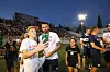 Split,140722. Nogometni turnir Torcida kup. Cijela prva momcad Hajduka dosla je podrzati svoju mladju i veteransku momcad koja sudjeluje na turniru Na fotografiji: Marko Lvaja.