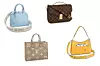 Alma BB bag (1750,00 eura) / Pochette Metis (1900,00 eura) / Onthego MM (2600,00 eura) / Marelle bag (1750,00 eura)