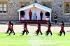 WINDSOR, ENGLAND - JUNE 13: Queen Elizabeth II attends a ceremony to mark her official birthday at Windsor Castle on June 13, 2020 in Windsor, England. The Queen celebrates her 94th birthday this year, in line with Government advice, it was agreed that The Queen's Birthday Parade, also known as Trooping the Colour, would not go ahead in its traditional form. (Photo by Joanne Davidson - Pool/Getty Images)