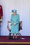 WINDSOR, ENGLAND - JUNE 13: Queen Elizabeth II attends a ceremony to mark her official birthday at Windsor Castle on June 13, 2020 in Windsor, England. The Queen celebrates her 94th birthday this year, in line with Government advice, it was agreed that The Queen's Birthday Parade, also known as Trooping the Colour, would not go ahead in its traditional form. (Photo by Joanne Davidson - Pool/Getty Images)