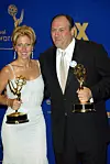 James Gandolfini i Edie Falco na dodjeli Emmyja 2009.