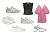 Tenisice New Balance; Buzz (749 kn)/ bijele tenisice Balenciaga; My Theresa (795 eura)/ tenisice adidas Ozweego Celox W; The Athlete's Foot (899 kn)/ platnene tenisice Chloe; Net-a-Porter (3183 kn)/ mrežaste tenisice Axel Arigato; Garderoba (1820 kn)/ kožni prsluk Ganni; Garderoba (2350 kn)/ mini haljina puf rukava Zara (199,90 kn)