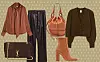 Satenska bluza Arket (69 eura)/ torbica od brušene kože Saint Laurent; Matches Fashion (1,550 eura)/ hlače od umjetne kože Mango (349,90 kn)/ bucket torba Loewe (2,380 eura)/ gležnjače na petu Aldo (784 kn - akcijska cijena)/ kardigan od vune H&M (59,99 eura)