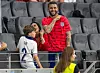 Kyle Walker sa suprugom Annie Kilner i sinom na Euru 2024.