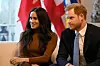 Prince Harry, Duke of Sussex and Meghan, Meghan Duchess of Sussex gesture during their visit to Canada House in thanks for the warm Canadian hospitality and support they received during their recent stay in Canada Prince Harry and Meghan Duchess of Sussex visit to Canada House, London, UK - 07 Jan 2020, Image: 491481278, License: Rights-managed, Restrictions: , Model Release: no, Credit line: REX / Shutterstock Editorial / Profimedia