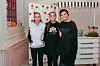 Zagreb, 141022. Kazaliste Tresnja. Svecana premijera predstave Praljudi u reziji Radovana Ruzdjaka. Na fotografiji: Daria Knez Rukavina s djecom Ninom i Evom.