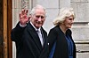 Mandatory Credit: Photo by James Veysey/Shutterstock (14322868z) King Charles III and Queen Camilla leave The London Clinic following King Charles III‘s successful treatment to an enlarged prostate. King Charles III treated at The London Clinic, UK - 29 Jan 2024