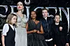 Angelina Jolie s djecom Vivienne Jolie-Pitt, Zaharom Jolie-Pitt, Shiloh Jolie-Pitt i Knoxom Leonom Jolie-Pitt na londonskoj premijeri filma 'Maleficent: Mistress of Evil' 2019.