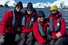 Dylan Douglas, Michael Douglas, Catherine Zeta-Jones i Carys Douglas na Antarktici