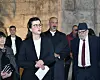 Slikarica Nada Žiljak, Vesna Bulić Baketić, ravnateljica Muzeja grada Splita, umjetnik Feđa Aaron Bučić i rabin Luciano Moše Prelević