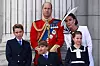 Princ William, princeza Kate i njihova djeca princ George, princeza Charlotte i princ Louis na svečanoj proslavi kraljevog rođendana Trooping The Colour 2024.
