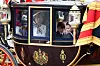 Princeza Kate s djecom - princezom Charlotte i princom Louisom u vožnji kočijom na paradi Trooping The Colour 2024.