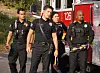 9-1-1: LONE STAR: L-R: Julian Works, Ronen Rubinstein, Natacha Karam and Brian Michael Smith in the ŇBack in the SaddleÓ season premiere episode of 9-1-1: LONE STAR airing Monday, Jan. 18 (9:01-10:00 PM ET/PT) on FOX. Š 2021 Fox Media LLC. CR: Kevin Estrada/FOX.