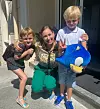 Jazmin Grimaldi s princom Jacquesom i princezom Gabriellom