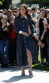 BLETCHLEY, ENGLAND - MAY 14: Catherine, Duchess of Cambridge, arrives for a visit to the D-Day exhibition at Bletchley Park on May 14, 2019 in Bletchley, England. The D-Day exhibition marks the 75th anniversary of the D-Day landings. (Photo by Darren Staples/Getty Images)