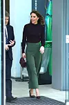 LONDON, ENGLAND - OCTOBER 09: Catherine, Duchess of Cambridge departs after a visit to The Angela Marmont Centre For UK Biodiversity at Natural History Museum on October 09, 2019 in London, England. HRH is Patron of the Natural History Museum. (Photo by Tim P. Whitby/Getty Images)