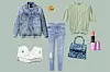 Traper jakna s uzorkom Desigual (1209 kn)/ prsten De'llure (476 kn)/ traperice Salsa; Europa 92 (749 kn)/ tenisice Converse; Office Shoes (569 kn)/ pletena majica Benetton (449 kn)/ torbica s uzorkom Replay (760 kn)/ ruž za usne MAC (223 kn) - sve dostupno u Arena Centru