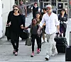 Brad Pitt i Angelina Jolie s djecom Maddoxom i Zaharom u Los Angelesu 2014.