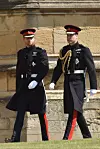 Princ Harry 2018., s bratom William stiže u kapelu sv. Jurja, u Windsoru, na vjenčanje s Meghan Markle
