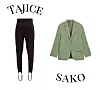 Tajice s elastičnom trakom Isabel Marant; Matches Fashion (240 eura)/ sako od mješavine vune Arket (150 eura)