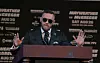Connor Mcgregor uoči boksačkog meča s Floydom Mayweatherom Jr. u Las Vegasu 2017.