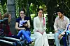 Elizabeta i Izabela Vidović na snimanju filma 'The Accursed' s Yancy Butler i Georgeom Harrisonom