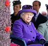 BRAEMAR, SCOTLAND - SEPTEMBER 07: Queen Elizabeth II during the 2019 Braemar Highland Games at The Princess Royal and Duke of Fife Memorial Park on September 07, 2019 in Braemar, Scotland. (Photo by Chris Jackson/Getty Images)