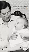 Fotografija kojom je Charles čestitao rođendan sinu