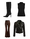 Guess čizme, 1748 Kn/232 €; Guess džemper bez rukava, 527,42/70 €; Guess hlače, 987 Kn/131 €; Guess kožna jakna, 2516,52 Kn/334 €