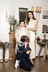 Severina s mamom Anom, sinom Aleksandrom i malenim Adrianom