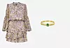 Designer Outlet Croatia, Ted Baker haljina, 1501,5 Kn/199,28 €; Zlatarna Dodić Green Eye zlatni prsten, 1.095,00 kn/145,33 eur