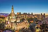 Glasgow Cathedral and Royal Infirmary at dusk, Glasgow, Scotland, United Kingdom, Europe,Image: 401673420, License: Rights-managed, Restrictions: , Model Release: no