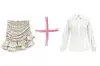 Mini suknja s volanima Zara (299,90 kn) + bijela košulja puf rukava Le Sirenuse, Positano (225 eura)