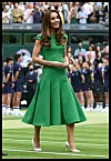 Zelenom haljinom Kate je odala počast Wimbledonu.