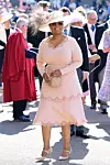 WINDSOR, UNITED KINGDOM - MAY 19: Oprah Winfrey arrives at St George's Chapel at Windsor Castle before the wedding of Prince Harry to Meghan Markle on May 19, 2018 in Windsor, England. (Photo by Ian West - WPA Pool/Getty Images)