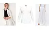 Basic sako Reserved 299,90 kn/ mini haljina s čipkom Isabel Marant 690 eura/ fluidne hlače s naborima Uterque 950 kn