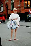 Street style, arriving at By Malene Birger Spring Summer 2021 show, held at Rahbeks Alle, Copenhagen, Denmark, on August 12, 2020.,Image: 554930228, License: Rights-managed, Restrictions: , Model Release: no, Credit line: Bertrand-Hillion Marie-Paola/ABACA / Abaca Press / Profimedia