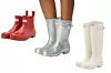 Niske lakirane čizme Hunter (93,95 eura)/ srebrne čizme Hunter (103,95 eura)/ visoke čizme Hunter (159,13 eura)/; Zalando