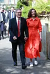 Keir i Victoria Starmer zajedno su stigli do svog biračkog mjesta 4. srpnja