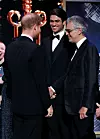 Princ Harry, Andrea i Matteo Bocelli u londonskom Palladiumu 2018.