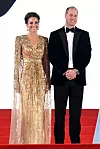 Kate Middleton i princ William na premijeri filma o Jamesu Bondu 'Za smrt nema vremena'.