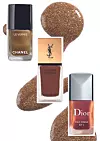 Le Vernis Claire De Lune, 218,83 kn/29 €, CHANEL La Laque Coututre, 205 kn/27,19 €, Yves Saint Laurent Wild Wings limited edition, 165 kn/21,95 €, DIOR