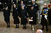 Kraljica Camilla, Catherine, princeza od Walesa, Sophie, grofica od Wessexa, Meghan, vojvotkinja od Sussexa i Edward, vojvoda od Kenta.